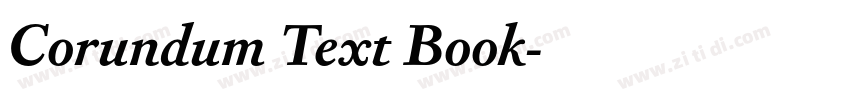 Corundum Text Book字体转换 Corundum Text Book字体转换